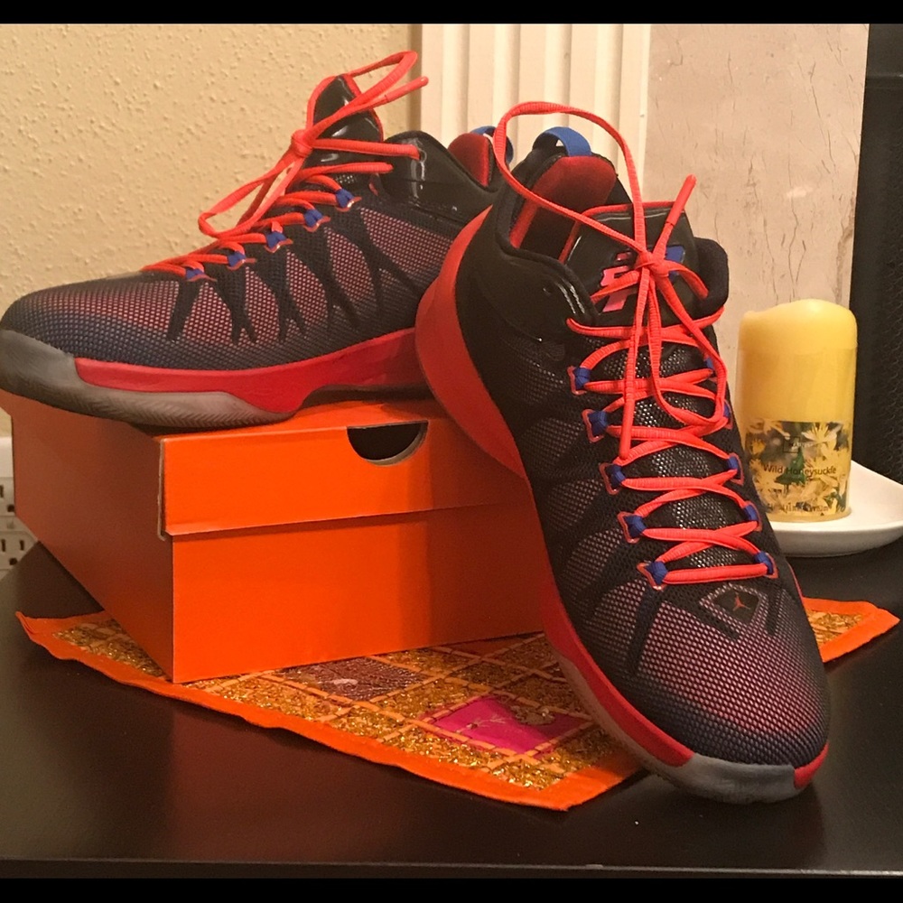 A pair of Nike Jordan shoes