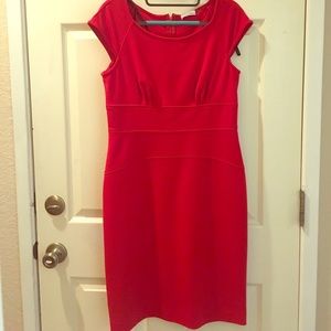 Cabin Klein Cap Sleeve Red Dress