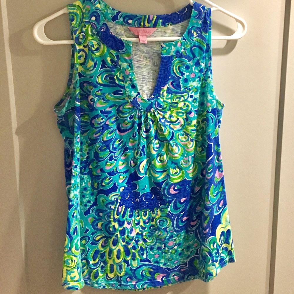 EUC Lilly Pulitzer Print Tank