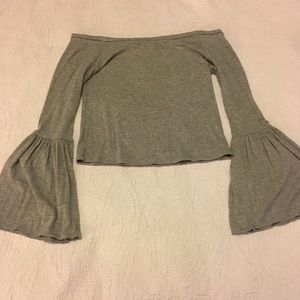 Bell sleeve crop top