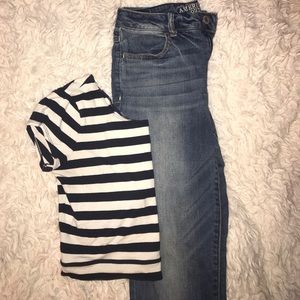 High Rise AEO Skinny Jeans
