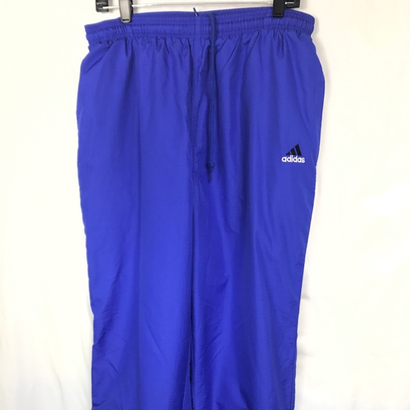 90s VTG ADIDAS L Windbreaker Track Pants Joggers - Picture 1 of 7