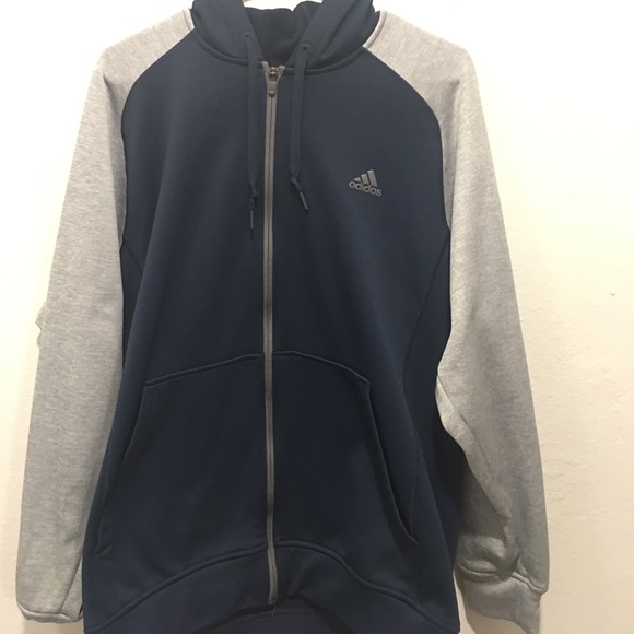 Blue and grey Adidas jacket - Picture 1 of 3