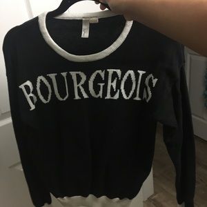 Black/White Bourgeois Sweater