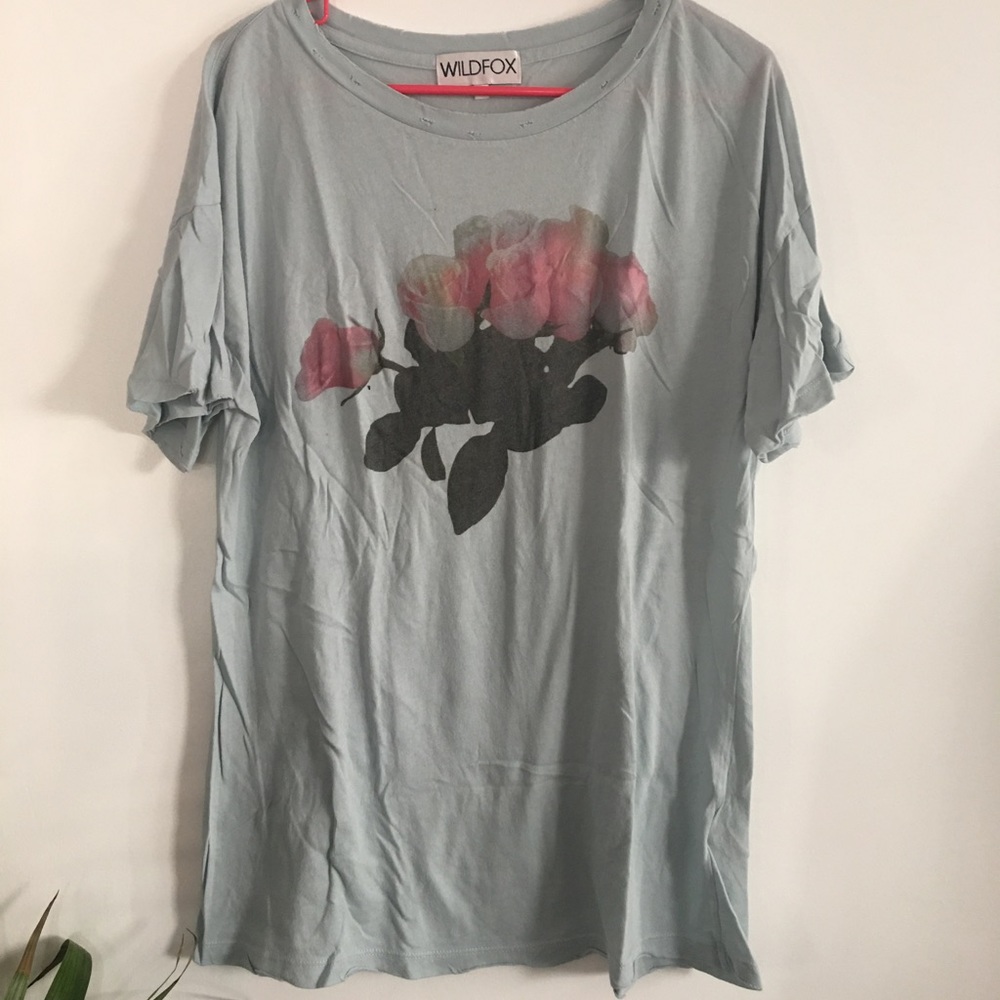 Wildfox rose t shirt small