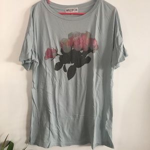 Wildfox rose t shirt small