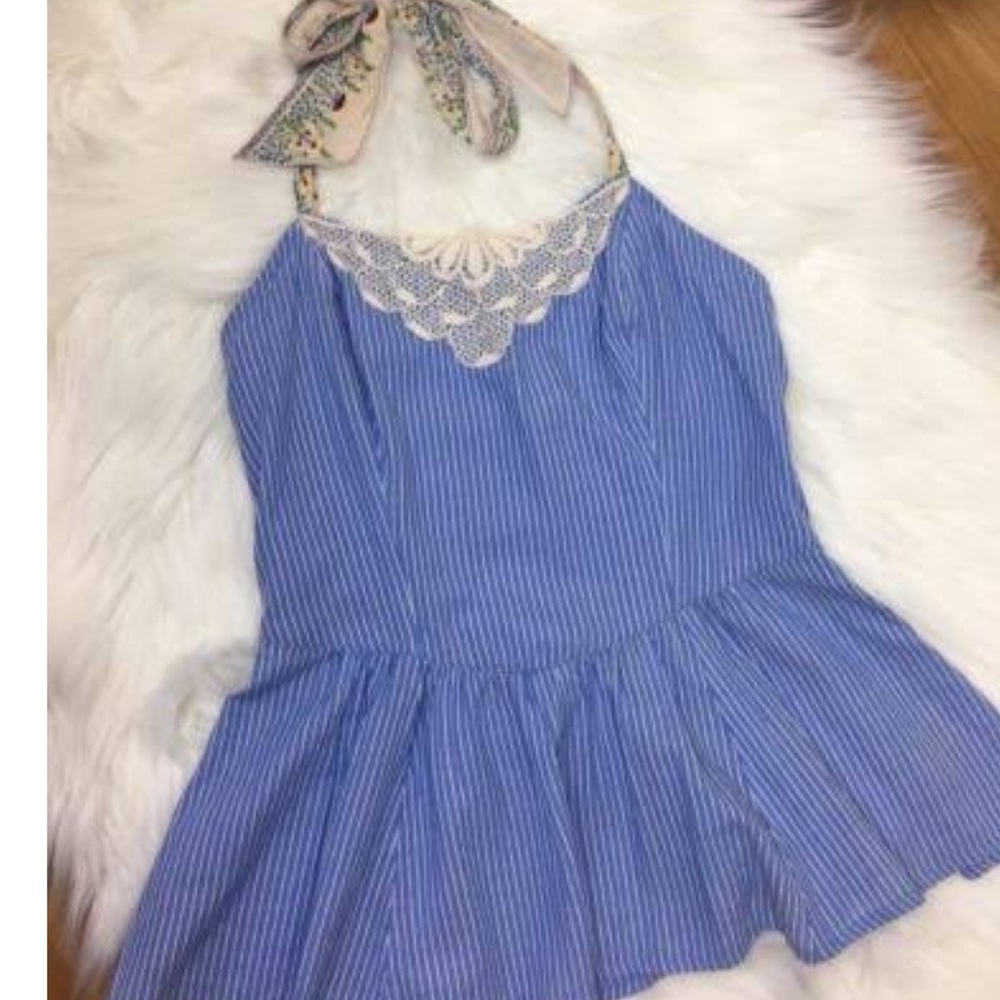 Free People peplum halter