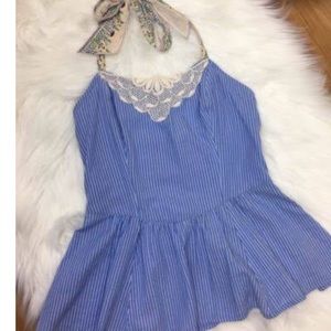 Free People peplum halter