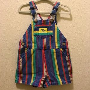 Vintage Oshkosh b'osh colorful overalls 18M