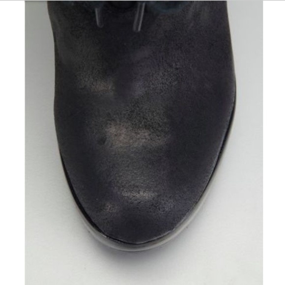 MODERN VINTAGE Black LEATHER Platform Boots! NIB 8 - Picture 5 of 5