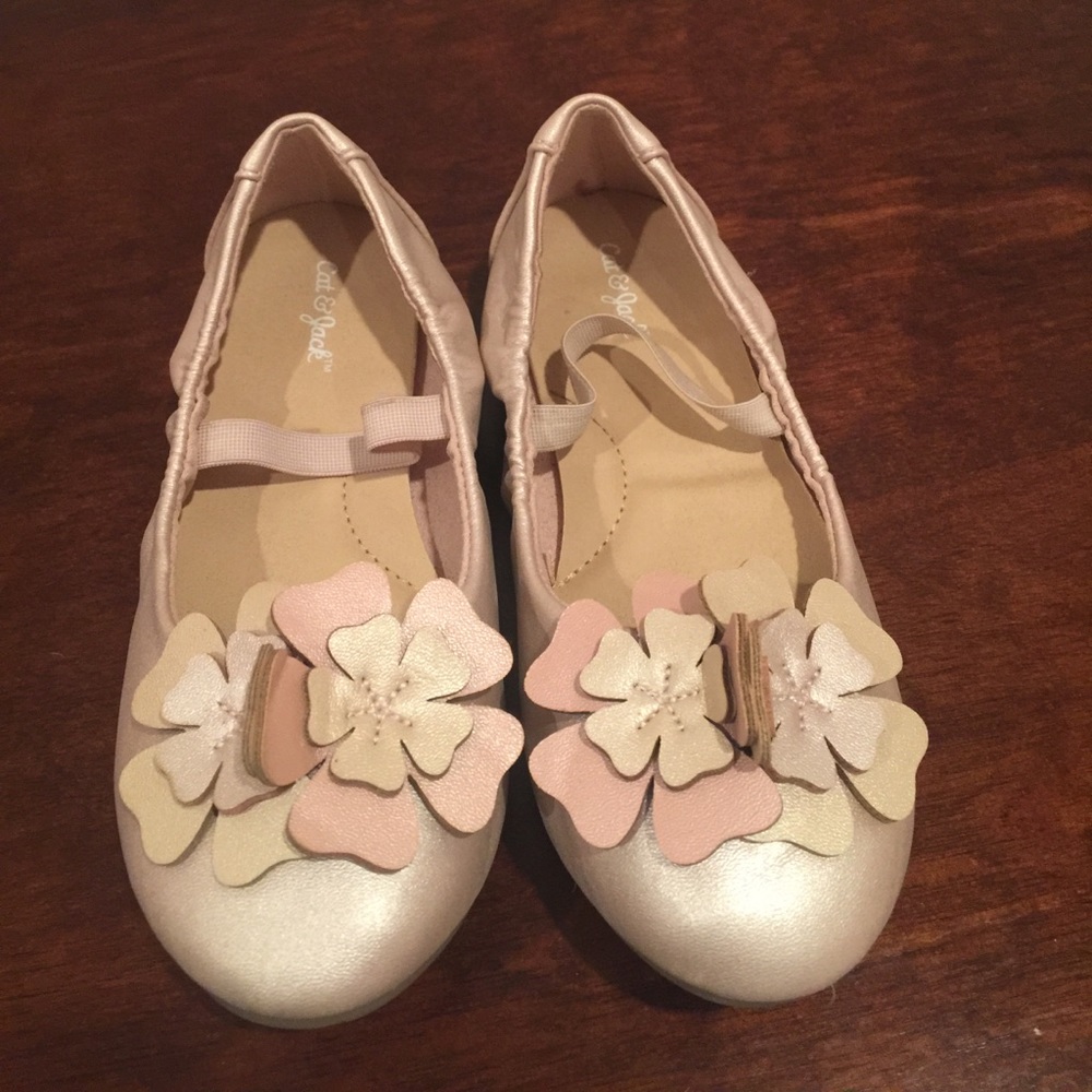 Cat and Jack Girls light pink dress shoes