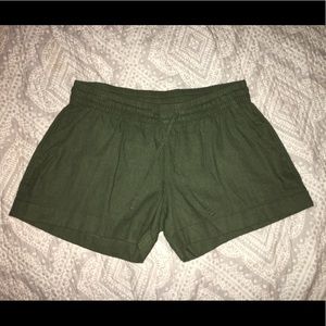 NWOT olive green shorts