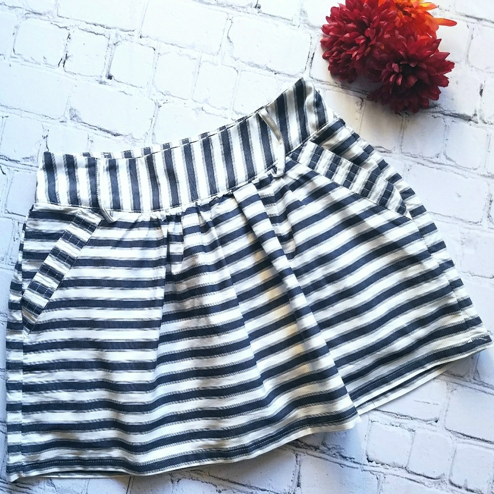 Rachael & Chloe Blue & White Summer Skirt - Sz S