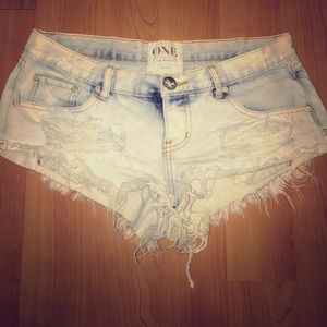 One Teaspoon Denim Shorts 27 One Teaspoon Denim Shorts 27