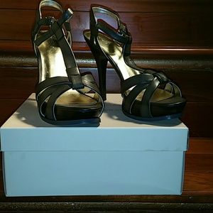 Guess Leather Platform Heel