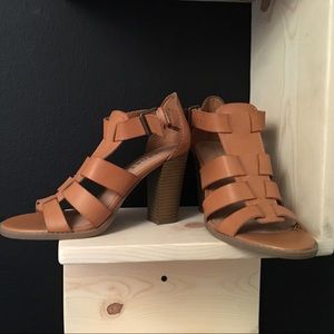 Women's cognac color wedges size 8.5