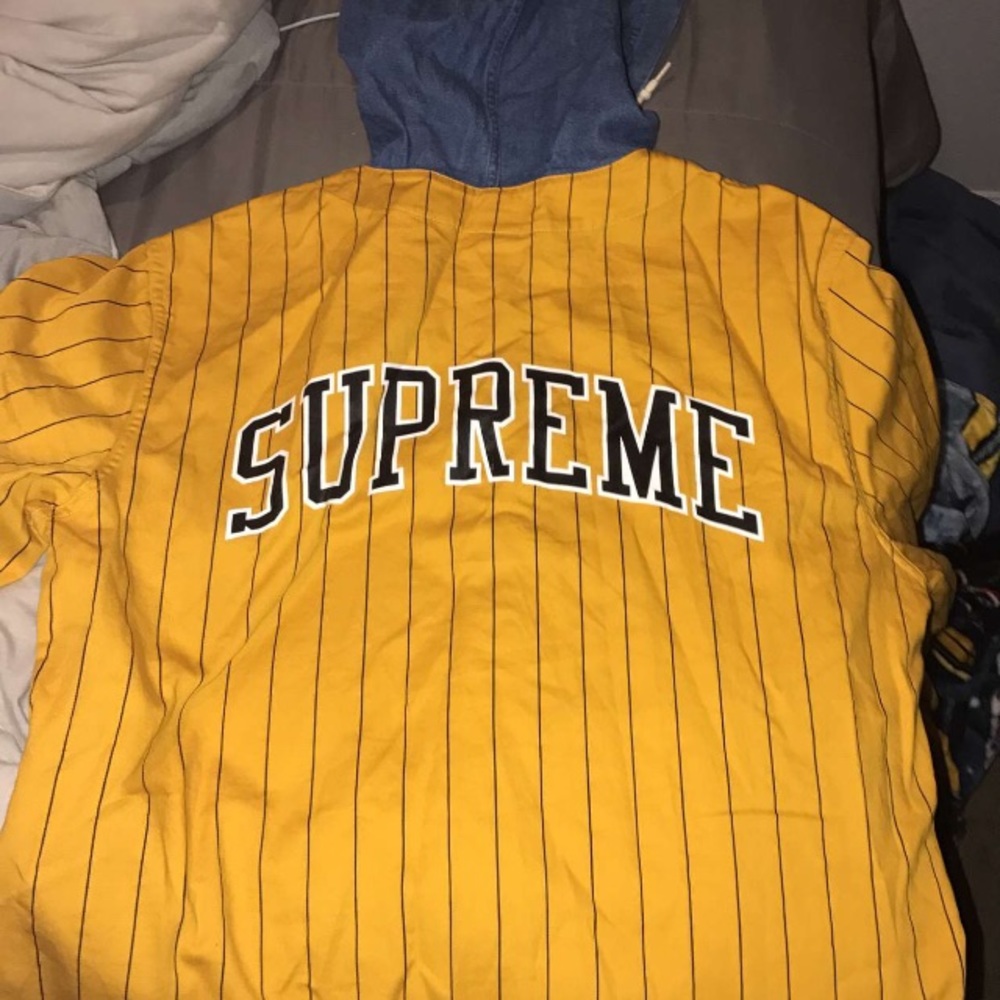 Supreme yellow hoodie