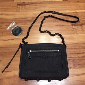 Rebecca Minkoff black pebbled crossbody bag