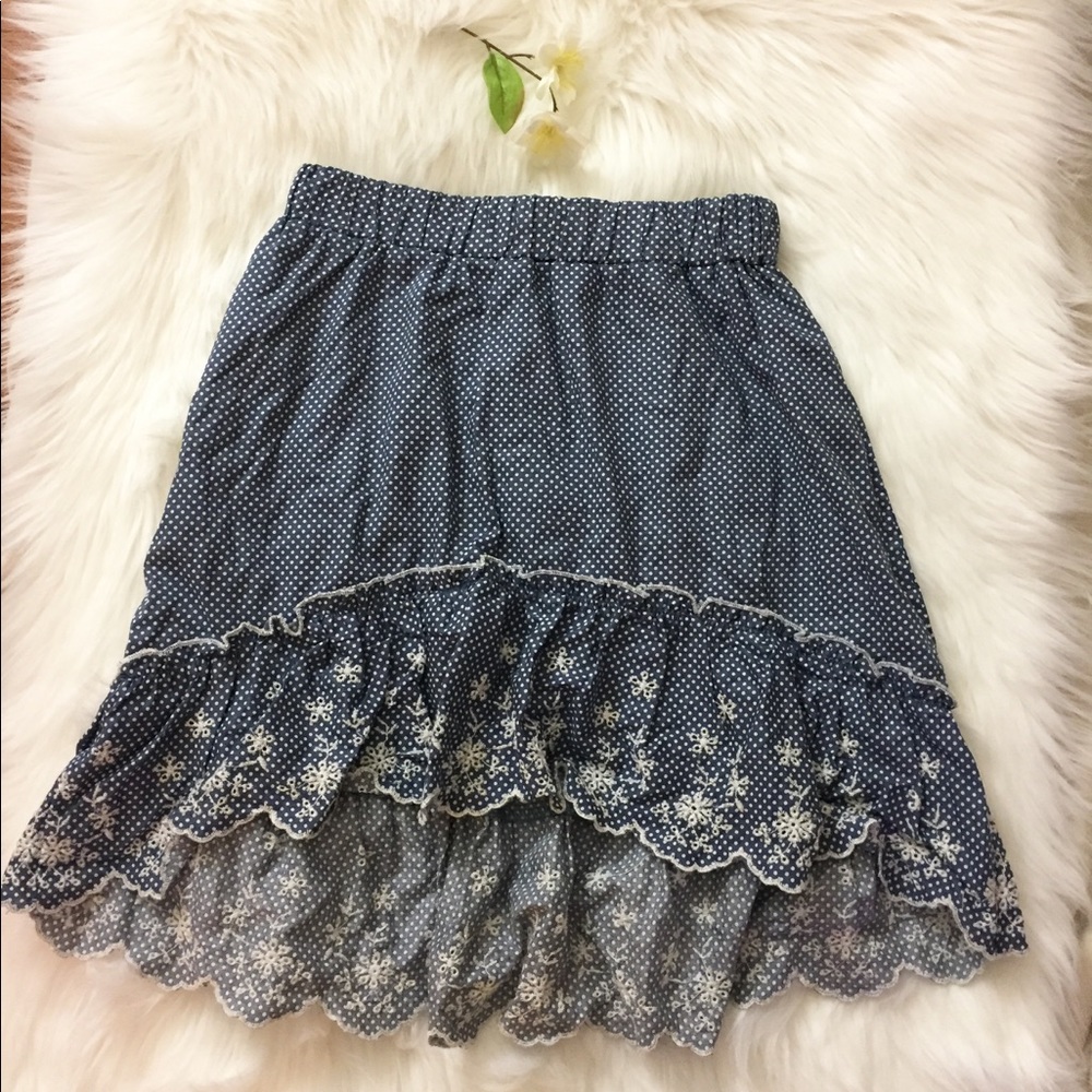 Country style high low skirt