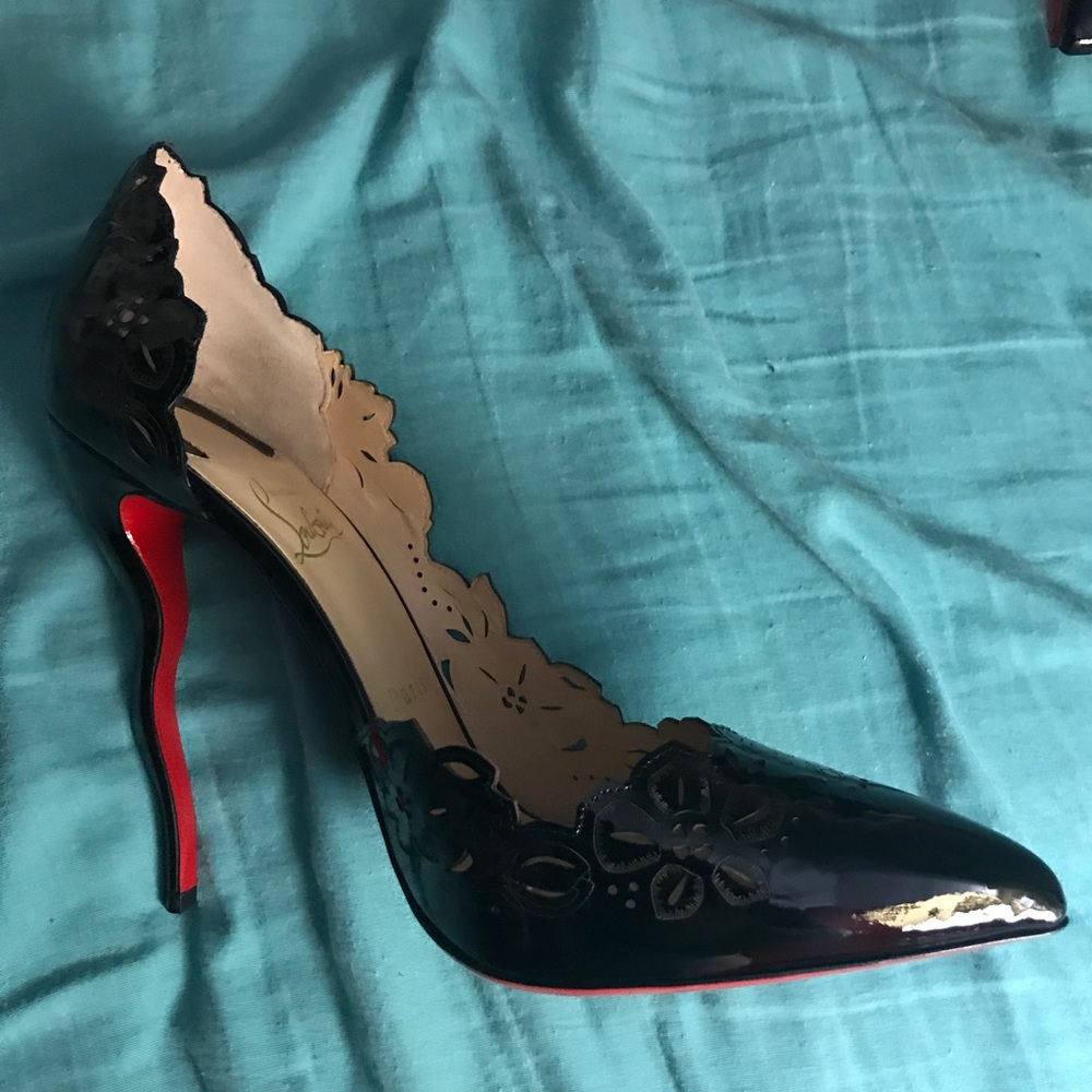 Patent leather heels