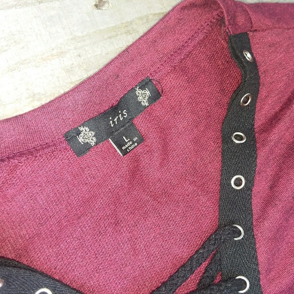 corset style lace up top - Picture 2 of 4