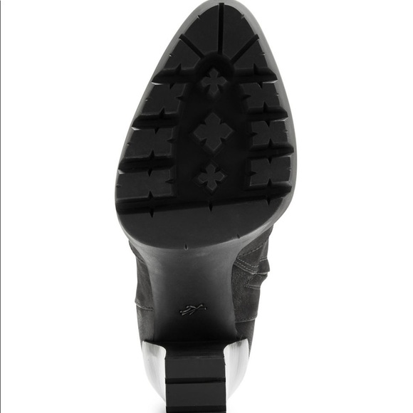 Kenneth Cole Olive Lather Platform Ankle  Boots - Picture 6 of 8