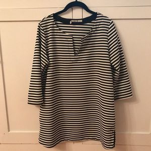 Gibson Striped 3/4 Sleeve Tunic