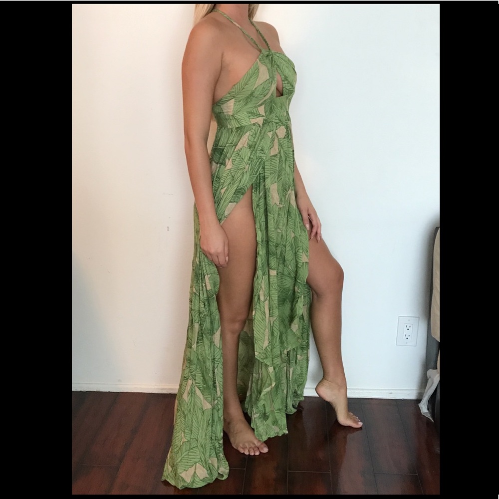 Urban Outfitters palm tree print dress
