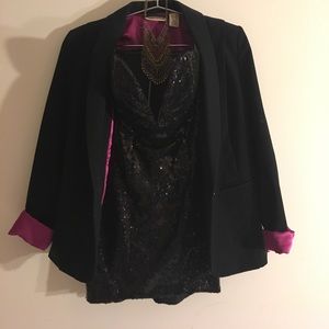 Nasty Gal XXS Sequined Mini Dress