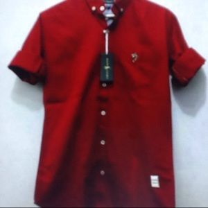Women's red shirt dressy