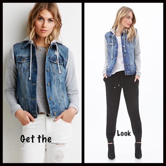 AFTER XMAS SALE‼️Jean Sweater Jacket - Picture 3 of 4