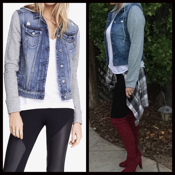 AFTER XMAS SALE‼️Jean Sweater Jacket - Picture 2 of 4