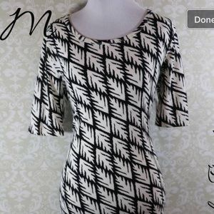Lularoe Julia black and white NWT