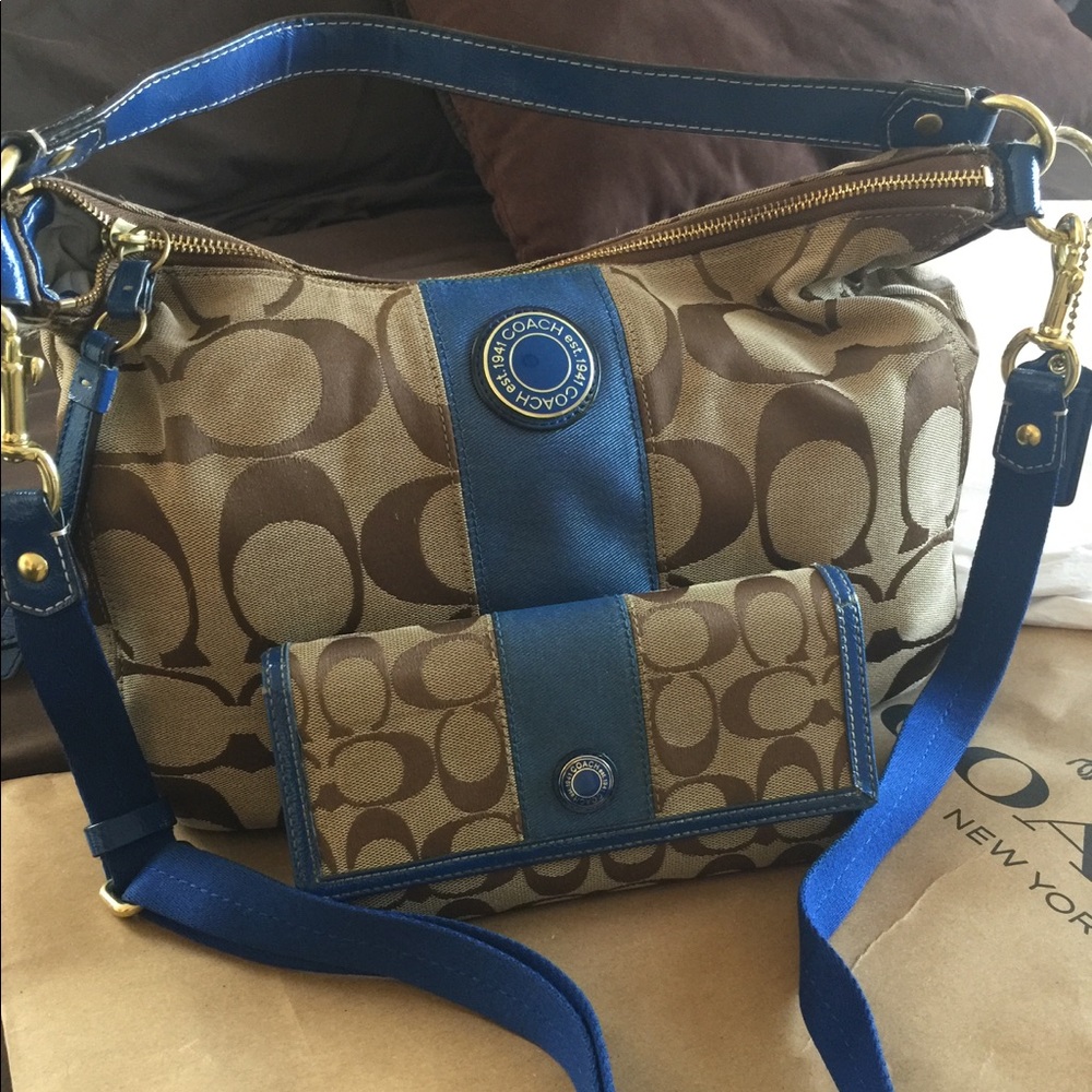 SOLD! SOLD! Coach Purse & Wallet Set