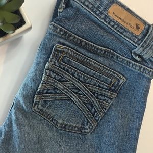 •A&F• Vintage Moose Logo Low Rise Bootcut Jeans •A&F• Vintage Moose Logo Low Rise Bootcut Jeans