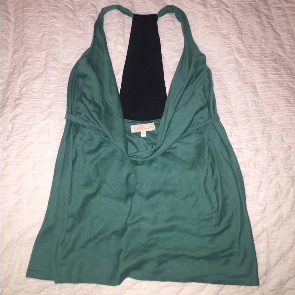 LaRok sz XS Teal Halter Top (NEVER WORN)!