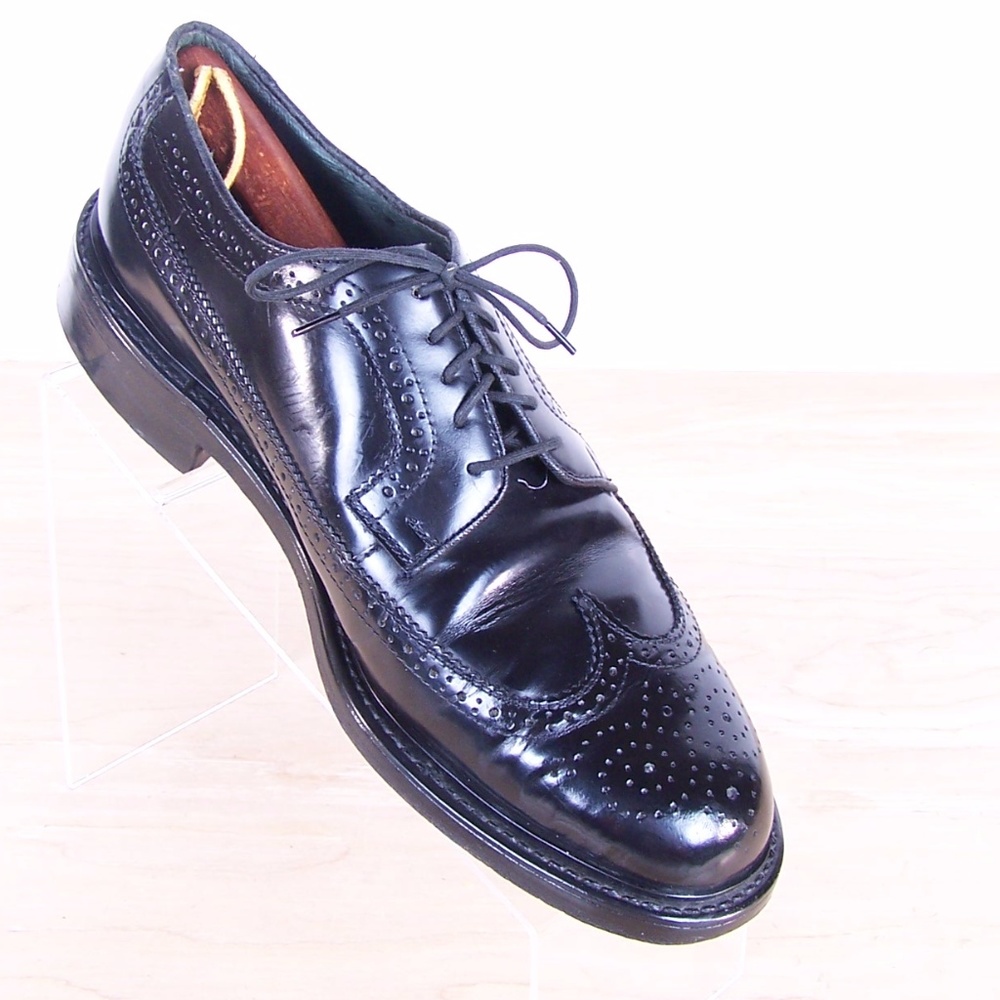 JARMAN Mens Black Leather Oxford Shoes Sz 9 X-Wide