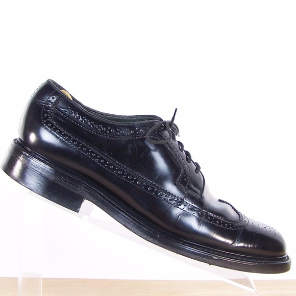 JARMAN Mens Black Leather Oxford Shoes Sz 9 X-Wide main image 4