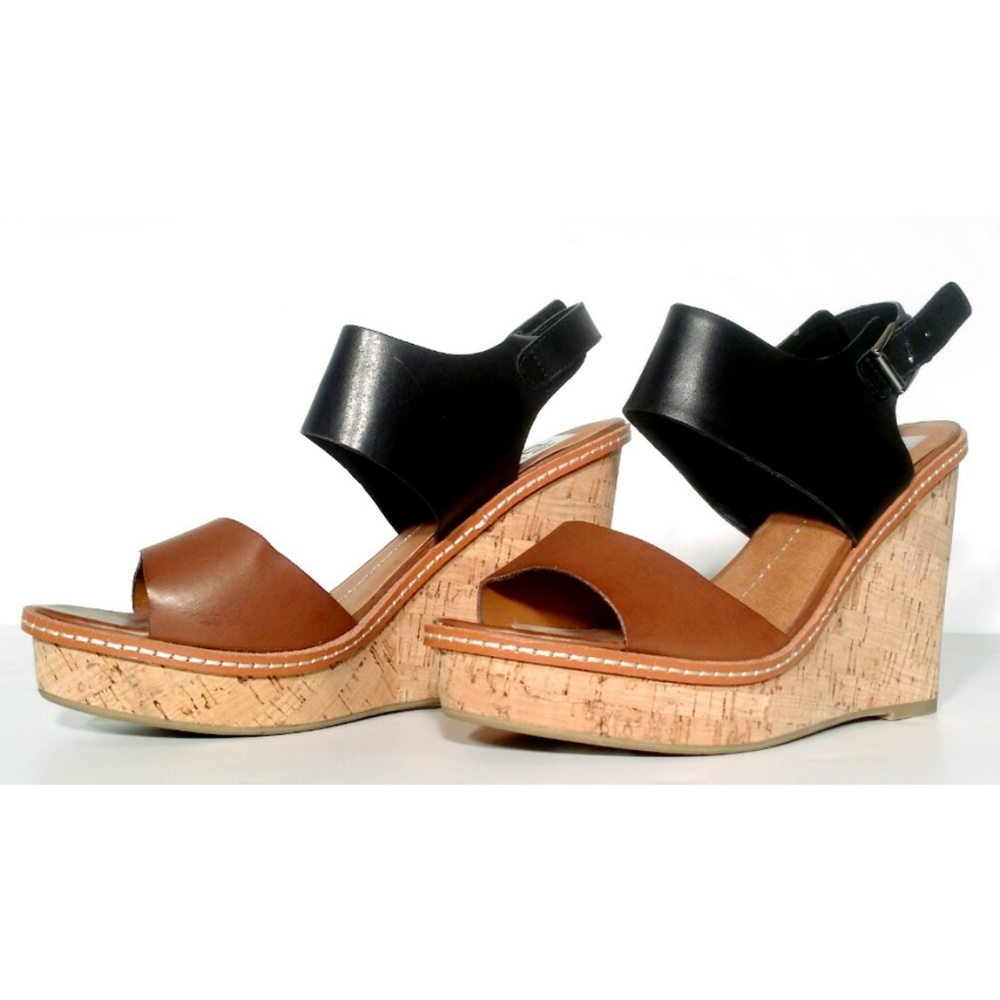 DOLCE VITA Peep Toe Wedge Sandals Heels Size 11