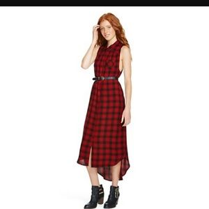 Merona long plaid shirt dress xl fall 🍁🍂🍃