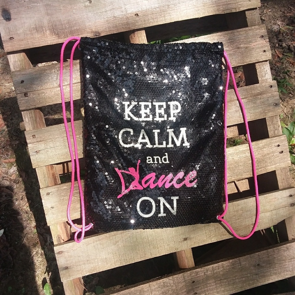 sequin covered back pack