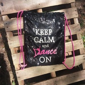 sequin covered back pack