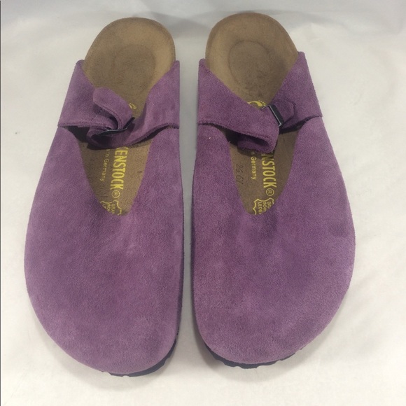 BRAND NEW Womens purple suede birkenstocks - Picture 1 of 7