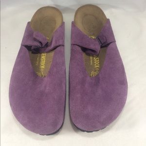BRAND NEW Womens purple suede birkenstocks
