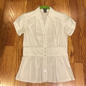White Ann Taylor shirt