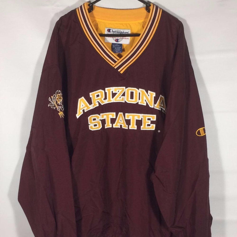 Champion ASU Sun Devils Windbreaker V-neck SZ: XXL