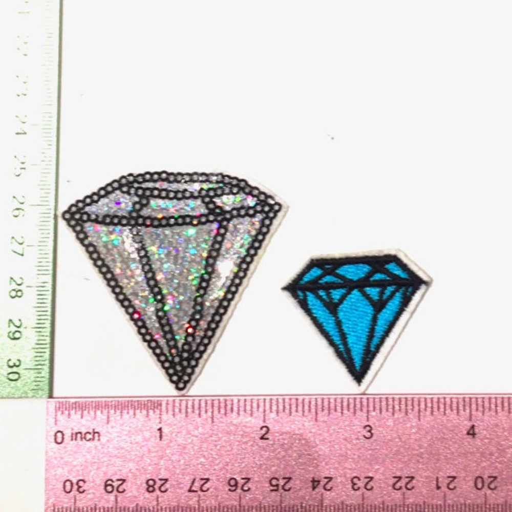 Patches, Diamond Rockabilly Iron On patch, Lot 2 - Picture 2 of 3