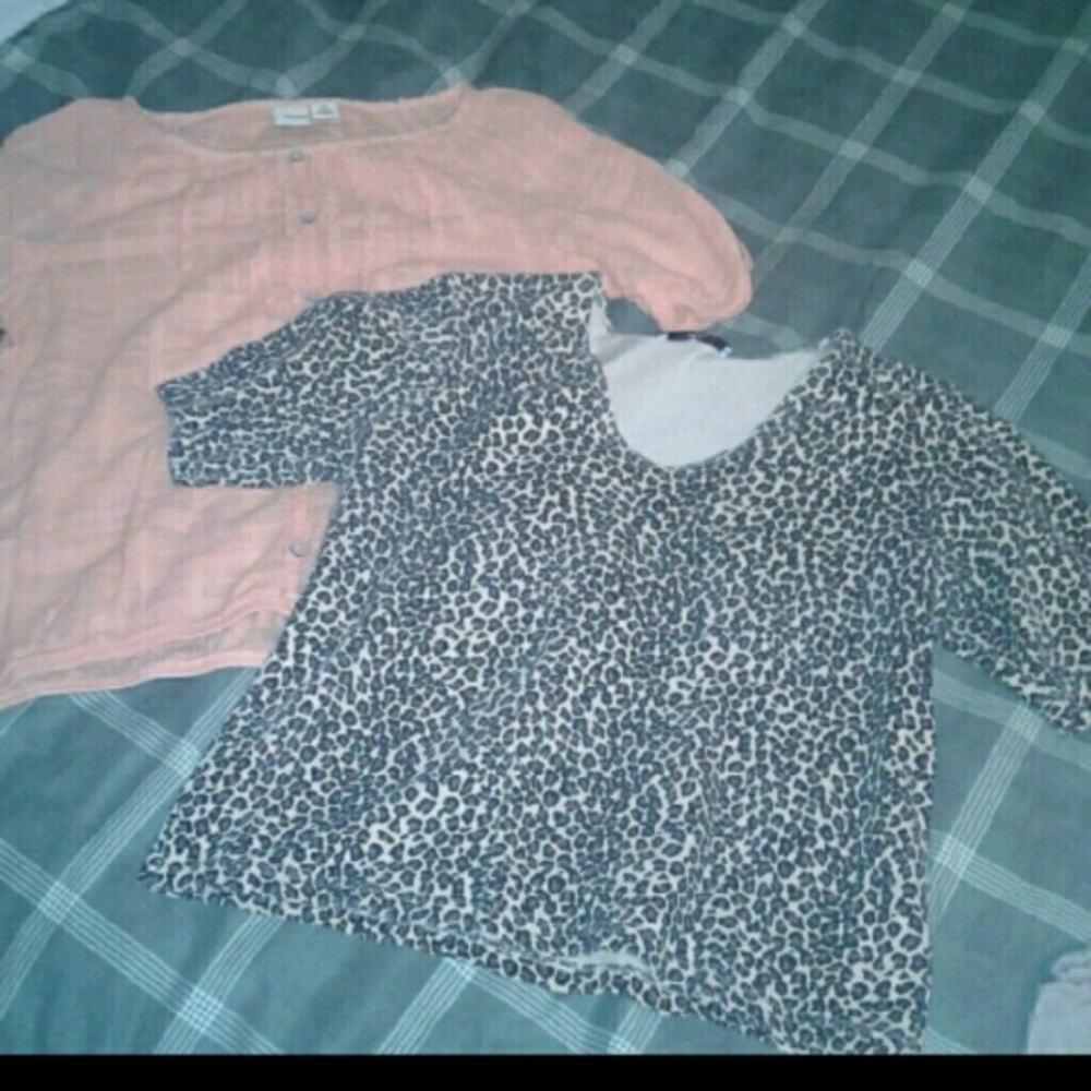 2-TOPS*CHEETAH PRINT:PS-FITS GIRLS:XL*ORANGE:XL