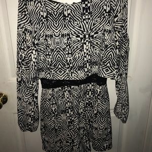 Zebra print romper