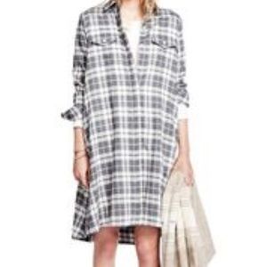 Hatch Maternity plaid shirt dress.